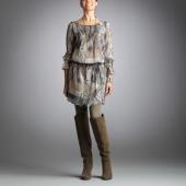 Легкое платье с набивным рисунком