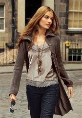 Длинная вязаная кофта Длинная вязаная кофта