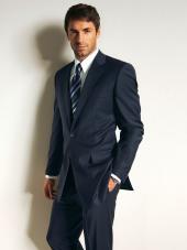 Мужской брючный костюм в тонкую полоску, Sandro Pozzi 