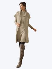 Женский длинный вязаный жилет, Alba Moda