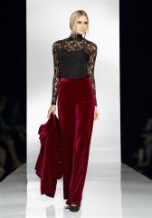 Женский бархатный брючный костюм, APART