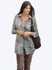 Женская блузка с рисунком пэйсли, Alba Moda Женская блузка с рисунком пэйсли, Alba Moda
