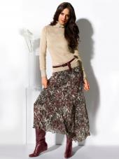 Женская длинная юбка с набивным рисунком, Ashley Brooke