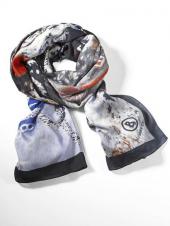 Женский шарф с компасным узором, BOGNER JEANS