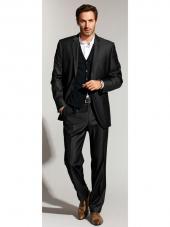 Костюм брючный мужской в полоску, Sandro Pozzi