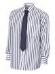 Рубашка мужская в полоску + галстук, Sandro Pozzi