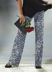 Брюки женские с интересным рисунком и клёшем