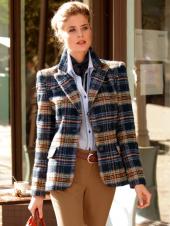 Блейзер женский в клетку, Amy Vermont Блейзер женский в клетку, Amy Vermont