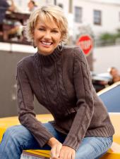 Пуловер женский с косами, Laura Kent Пуловер женский с косами, Laura Kent