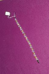 Браслет с разноцветными цирконами Браслет с разноцветными цирконами