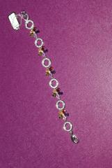 Браслет с разноцветными цирконами Браслет с разноцветными цирконами