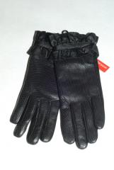 Перчатки женские кожаные с перфорацией Перчатки женские кожаные с перфорацией