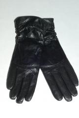 Перчатки женские кожаные с перфорацией Перчатки женские кожаные с перфорацией