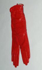 Перчатки женские кожаные лаковые Перчатки женские кожаные лаковые