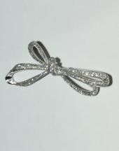 Брошь со стразами «Лента» 