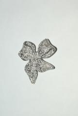 Брошь со стразами «Бант»