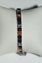 Браслет с разноцветными цирконами Браслет с разноцветными цирконами