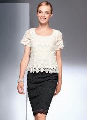 Блузка женская кружевная, Elegance Блузка женская кружевная, Elegance