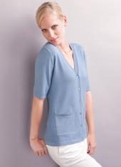 Кардиган женский с рукавами до локтя, Elegance