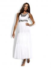 Платье женское длинное с вышивкой камнями, Patrizia Dini