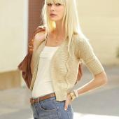 Кардиган женский ажурный из трикотажа, 3Suisses Кардиган женский ажурный из трикотажа, 3Suisses