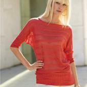 Пуловер женский с рукавами «летучая мышь», 3Suisses 