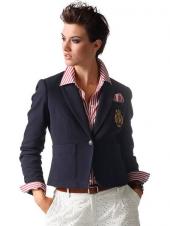Блейзер женский с гербом и платочком, Alba Moda Блейзер женский с гербом и платочком, Alba Moda