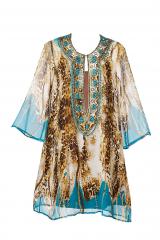 Платье-туника женское с вышивкой, APART Платье-туника женское с вышивкой, APART