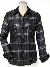 Блузка женская в клетку, Alba Moda Блузка женская в клетку, Alba Moda