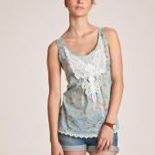 Топ женский с отделкой макраме, 3suisses Топ женский с отделкой макраме, 3suisses