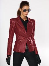 Блейзер женский кожаный, Rick Cardona со склада в Москве