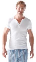 Футболка мужская из хлопка (2 шт.) (цвета комплектов: черный, белый, серый+черный), WOB